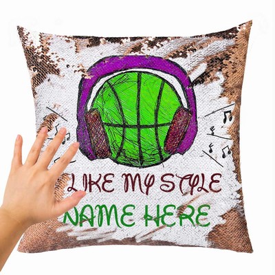 Magic Sequin Cushion Cover Name Express Yourself Gift I Like My Style